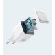 Адаптер мережевий Usams US-CC183 PD20W Single Port +QC3.0 White