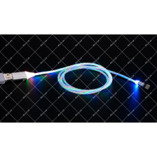 Кабель USB 2.0 до USB Type-C магнітний Silver LED 1.0 метр