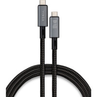 Кабель Vinga Type-C-Type-C 0.8 метра 240W black (VCPDCU4)