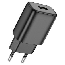 Мережевий зарядний пристрій HOCO C134A Solid single port charger (EU) Black