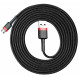 Кабель USB 2.0 AM to Micro USB Baseus Cafule Cable Red+Black 2.0 метра