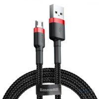 Шнур USB 2.0 - micro-B USB 2m Baseus Cafule Cable 1.5A Red+Blac