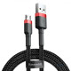 Кабель USB 2.0 AM to Micro USB Baseus Cafule Cable Red+Black 2.0 метра