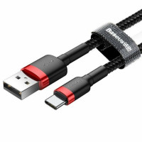 Кабель USB 2.0 TYPE-C Toocki mix Color 2 метри 66W/100W + LED, Black