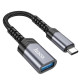 Перехідник Hoco UA24 USB А to Type-C USB3.0 (6942007608848)