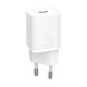 Адаптер мережевий Baseus Super Si Quick Charger 1C 20W EU White