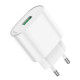 Адаптер мережевий HOCO C109A Fighter 1USB QC3.0 18W White