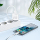 Адаптер мережевий HOCO C109A Fighter 1USB QC3.0 18W White