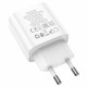 Адаптер мережевий Hoco C80A 5V/3.1A Plus Rapido PD20W+QC3.0 White