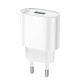 Адаптер мережевий HOCO C109A Fighter 1USB QC3.0 18W White