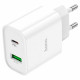 Адаптер мережевий Hoco C80A 5V/3.1A Plus Rapido PD20W+QC3.0 White