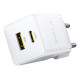 Мережевий зарядний пристрій Baseus Palm Fast Charger C+U 30W EU Moon білий