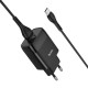 Адаптер мережевий HOCO C72Q Glorious single port QC3.0 charger set(Type-C) 18W Black
