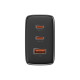Мережевий зарядний пристрій Baseus Cube Pro Fast Charger 2C+U 65W EU Cluster Black