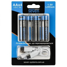 Акумулятори SEVEN AA 1.5V Li-ion 4 шт