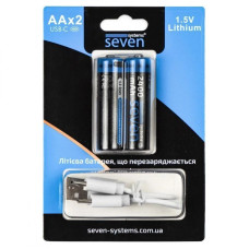 Акумулятори SEVEN AA 1.5V Li-ion 2 шт
