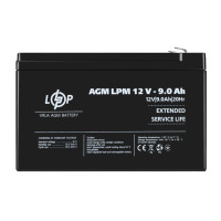 Аккумуль AGM LogicPower LPM 12V - 9 Ah 08,2024