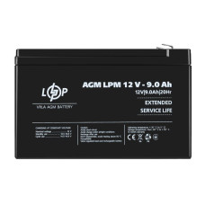 Аккумуль AGM LogicPower LPM 12V - 9 Ah 08,2024