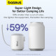 Baseus PocketGo Portable Air Pump Stellar White Портативний насос для матраців