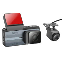 Відеореєстратор HOCO DV12 driving recorder 2K display GPS Silvery Gray