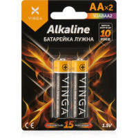 Батарейки AA LR6 Alkaline 2 шт Vinga (VJABAA2)