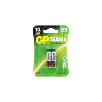 Батарейка GP Super Alkaline 1.5V AAA LR3 GP24A 2шт блістер