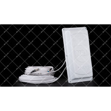 GSM/3G/4G/LTE антена панель GIGA v.2 MIMO 1700-2700 2x15dB + кабель 20м