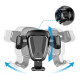 Тримач для телефону Baseus Glaze Gravity Car Mount Black автомобільний