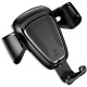 Тримач для телефону Baseus Glaze Gravity Car Mount Black автомобільний