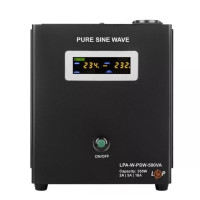 LogicPower LPA-W-PSW-500VA 350Вт 2A/5A/10A 12V з правильною синусоїдою ДБЖ