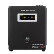 LogicPower LPA-W-PSW-500VA 350Вт 2A/5A/10A 12V з правильною синусоїдою ДБЖ