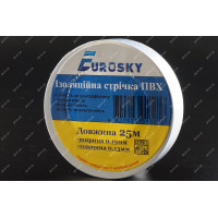 Стрічка ізоляційна Eurosky 25 метрів біла