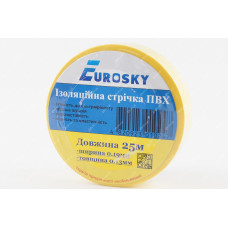 Стрічка ізоляційна Eurosky 25 метрів жовта