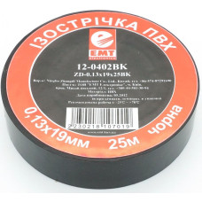 Стрічка ізоляційна EMT ПВХ 25 метрів чорна