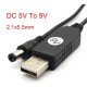 Кабель USB з перетворювачем напруги з 5V на 9V