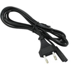 Кабель мережевий 220v 8-ка CEE 7/16 – IEC C7, 2 pin, довжина 1.5 м чорний