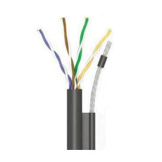 OK-net UTP КППт-ВП (100) CU Cat.5Е 4Х2Х0.51 зовнішня з тросом 305 метрів Кабель вита пара