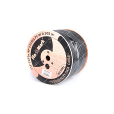 FinMark FTP CAT5e 4P 24AWG PE-M B 305m Drum CU зовнішня з тросом 305 метрів вита пара