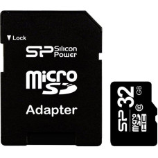 Silicon Power 32Gb class 10 + adapter SD microSDHC Карта пам'яті