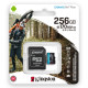 Kingston 256Gb class 10 A2 V30 UHS-1 U3 + adapter SD SDCG3/256GB microSDXC Карта пам'яті