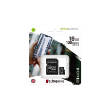 Kingston Canvas Select Plus 16Gb + adapter SD SDCS2/16GB microSDHC Карта пам'яті