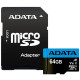 Adata Premier 64Gb class 10 + adapter SD microSDXC Карта пам'яті