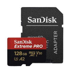 SanDisk Extreme Pro A2 128Gb class 10 V30 + adapter SD R200MB/sW90MB/s microSDXC Карта пам'яті