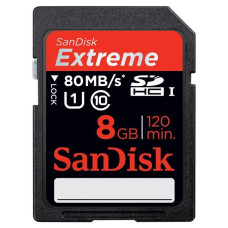SanDisk Exstreme 8Gb class 10 UHS-1 80Mb/s,533X SDSDXS-008G-X46 microSDHC Карта пам'яті
