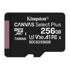 Карта пам’яті microSDXC Kingston Canvas Select Plus Gen3 256GB  Class 10