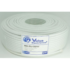 Кабель коаксіальний Volya Electronics RG-6U-32W 100 метрів 75 Ом