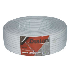 Кабель коаксіальний DIALAN RG6U-32W 50 метрів 75 Ом