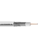 Кабель коаксіальний KLM RG660BV-W 305 метрів 75 Ом