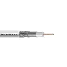 Кабель коаксіальний KLM RG660BV-W 305 метрів 75 Ом