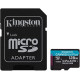 Kingston Canvas Go Plus 128Gb U3 V30 A2+ adapter SD SDCG3/128GBSP microSDXC Карта пам'яті